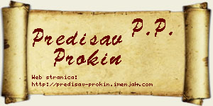Predisav Prokin vizit kartica